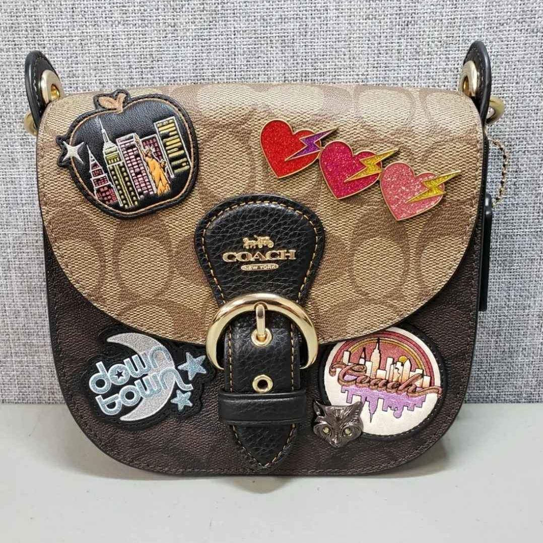 Like New Coach Designer Limited Edition Kleo Monogram Shoulder Bag Purse Handbag
